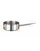 Casseruola bassa in acciaio inox 1 manico con fondo termodiffusore sandwich a tre strati -  Ø cm 16 -  h cm 6,5 - Litri 1,3