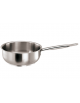 Casseruola bombata inox 1 manico con fondo termodiffusore sandwich a tre strati -  Ø cm 26 -  h cm 9 - Litri 4,2