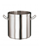 Pentola alta in acciaio inox 2 maniglie con fondo termodiffusore sandwich a tre strati -  Ø cm 50 -  h cm 50 - Litri 100
