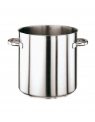 Pentola alta inox 2 maniglie tubolari con fondo termodiffusore sandwich a tre strati -  Ø cm 36 -  h cm 36 - Litri 36,5