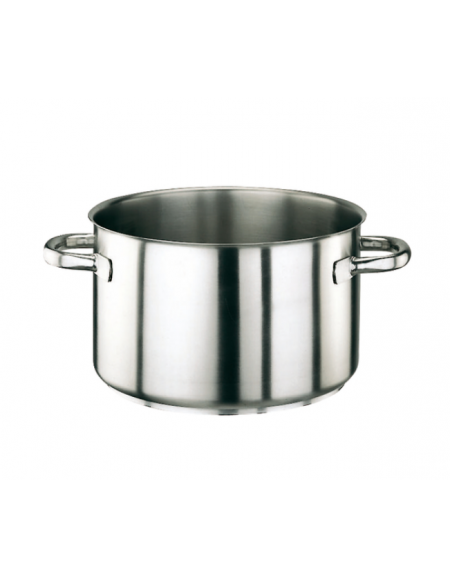 Casseruola alta in acciaio inox con fondo termodiffusore sandwich a tre  strati - Ø cm 50 - h cm 32 - Litri 63 