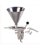 Dosatrice riempitrice manuale per pasticceria con stantuffo in acciaio inox. Tramoggia da 3 lt.