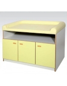 MOBILE FASCIATOIO IN LEGNO NOBILITATO CON 3 ANTE INFERIORI - CM 120X75X80H