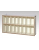 PENSILE IN LEGNO NOBILITATO PORTA BIBERON E PANNOLINI - cm.100x25x55H