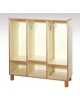 ARMADIO SPOGLIATOIO IN MULTISTRATO A GIORNO -4VANI - 8 POSTI - cm 135x40x110H