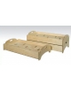 LETTINO SOVRAPPONIBILE VERNICIATO - cm.126x66x30H