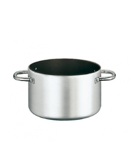 Casseruola alta in alluminio pesante antiaderente, 2 maniglie tubolari inox 18/10 - Ø cm 16 - h cm 11 - Litri 2,1 Casseruola alta in alluminio pesante antiaderente, 2 maniglie tubolari inox 18/10 - Ø cm 16 - h cm 11 - Litri 2,1