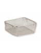 CESTO INOX IN FILO PER STERILIZZAZIONE CM 25,5x24,5x10H