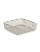 CONTENITORE PER STERILIZZAZIONE A FILO IN ACCIAIO INOX CM 25,5x24,5x7H