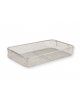 CONTENITORE PER STERILIZZAZIONE A FILO IN ACCIAIO INOX CM 40,5x40,5x7H