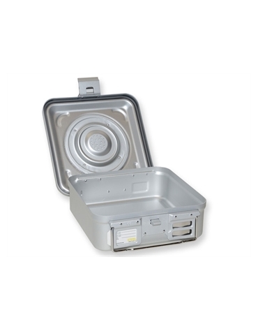 CONTENITORE RETTANGOLARE PER STERILIZZAZIONE cm 28,5x28X10H