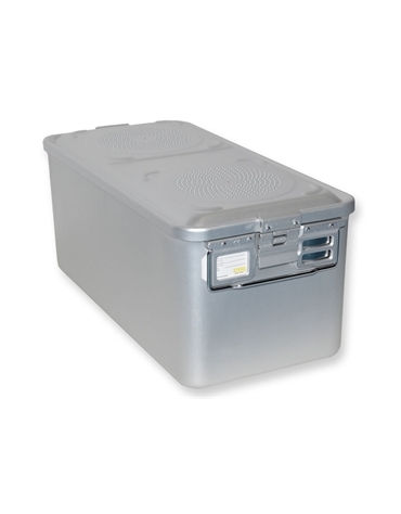 CONTENITORE RETTANGOLARE PER STERILIZZAZIONE CON FILTRO CM 58x28x26H