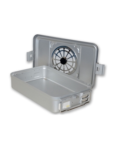 CONTENITORE RETTANGOLARE PER STERILIZZAZIONE CON FILTRO cm 46,5x28X10H