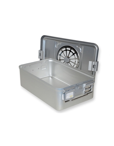 CONTENITORE RETTANGOLARE PER STERILIZZAZIONE CON FILTRO cm 46,5x28X15H