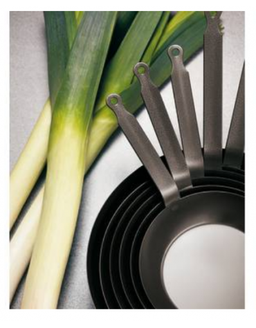 Padella lionese antiaderente in ferro - Diametro cm ø 36 - Altezza cm 6,5