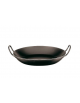 Padella per paella antiaderente in ferro - 2 maniglie - Diametro cm 60 - Altezza cm 6,5