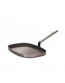 Padella ovale antiaderente in ferro - cm  36x26