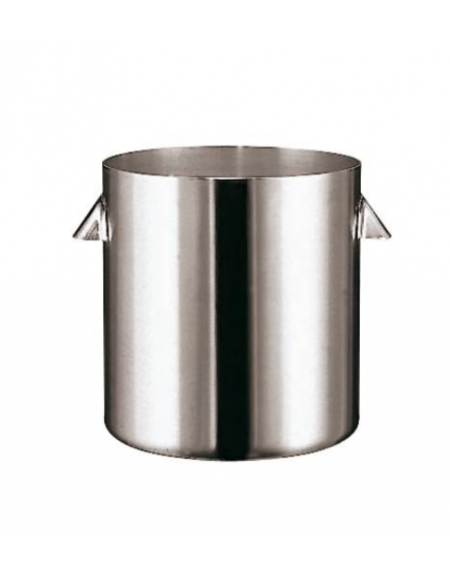 Casseruola bagnomaria in acciaio inox, 1 manico - Ø cm 12- h cm 14 - litri 1,4