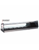 Vetrina refrigerata da banco cm. 143,8x39,5x35h - statica - 2 piani