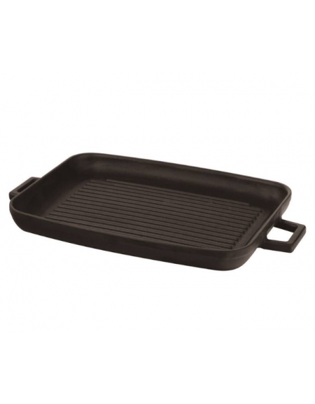 Padella grill in ghisa con manicatura tubolare inox - Ø cm 22 - 0,8 Litri - 1-2 pozioni di 1,40 Kg. Padella grill in ghisa con manicatura tubolare inox - Ø cm 22 - 0,8 Litri - 1-2 pozioni di 1,40 Kg.