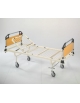 LETTO DEGENZA 2 SNODI - ALZASCHIENA CON CREMAGLIERA - 2 ruote fisse + 2 girevoli