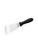 Spatola forata in acciaio inox e manico in polipropilene - cm 16x7,5