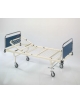 Letto degenza 2 snodi - Alzaschiena con cremagliera -  4 PIEDINI