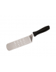 Spatola per hamburger forata in acciaio inox e manico in polipropilene - cm 24x7,2