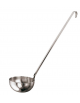 Mestolo unipezzo in acciaio inox - diametro cm 9 - manico cm 33 - litri 0,20