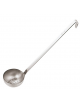 Mestolo forato unipezzo in acciaio inox - diametro cm 14 - manico cm 44 - litri 0,75