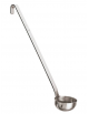 Mestolo per mancini in acciaio inox - diametro cm 6,5 - manico cm 30 - litri 0,07