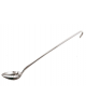 Cucchiaione forato unipezzo in acciaio inox - manico cm 38
