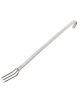 Forchettone 3 denti unipezzo in acciaio inox - manico cm 50