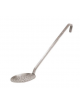 Schiumarola con manico corto unipezzo in acciaio inox - diametro cm 9 - manico cm 26