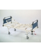 Letto degenza 3 snodi - Alzaschiena con manovella e alzagambe con cremagliera - 4 piedini