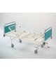 Letto degenza a 3 snodi - ALZASCHIENA CON MANOVELLA E ALZAGAMBE CON CREMAGLIERA - 4 piedini