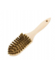 Spazzola grill in legno con setole in ottone - dimensioni 5,5x11 - lunghezza cm 27