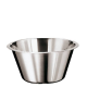 Bacinella conica bassa in acciaio inox - litri 8 - Diametro cm 32,5 - Altezza cm 14