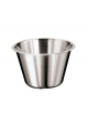 Bacinella conica alta in acciaio inox - litri 1 - Diametro cm 15,5 - Altezza cm 9