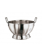 Colapasta con base in acciaio inox con 2 maniglie - Diametro cm 40 - Altezza cm 21 - lt 14,5