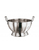 Colapasta con base in acciaio inox con 2 maniglie - Diametro cm 40 - Altezza cm 12 - lt 14,5
