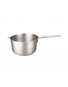 Colapasta tronco conico in acciaio inox con 2 maniglie - Ø cm 24x12h - litri 3,5