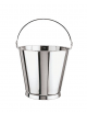 Secchio graduato in acciaio inox con base - Diametro cm 32,5 - Altezza cm 32,5 - litri 15