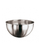 Bastardella semisferica senza maniglie in acciaio inox - Diametro cm 36 - Altezza cm 20,5 - litri 14