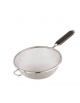 Colino a rete in acciaio inox con manico in abs - Diametro cm 12 - lunghezza manico cm 17