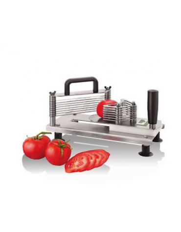 Affetta pomodori in acciaio inox - Kg 2 - spessore taglio 5,5 mm - cm 30x14x18h