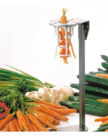 Pela carote e verdure in acciaio inox - Kg 1,9 - cm 14x17x50h