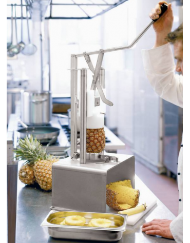 Pela/svuota ananas in acciaio inox - Kg. 18 - cm 45x39x72h