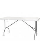 Tavolo rettangolare pieghevole in polietilene cm. 153x76,5x74,5h