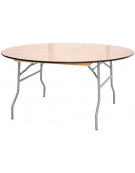 Tavolo rotondo pieghevole in legno Diametro cm. 182 x76h